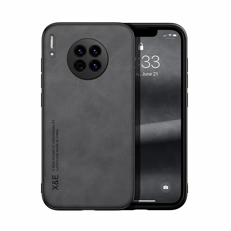 Compatible con Huawei Mate 30 5G Funda,Atracción magnética en el Interior,Compatible con Huawei Mate 30 4G Funda 2 en 1 Anti caídas Camera Protect Black
