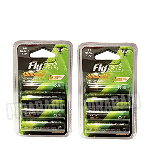 8 stuks ACCUS batterijen AA LR06 1,2 V Ni-MH oplaadbare accu Mignon 4800 mAh | vervangt batterijen AA 1,5 V | AA LR03 LR6 R6 H06 H6 2 A | speelgoed afstandsbediening auto lamp etc.