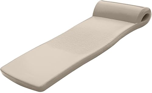 Colchón flotante de espuma para piscina, bronce, 2.25 pulgadas de grosor