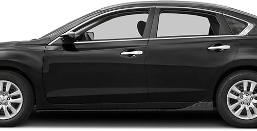 Miniatura 7 de Juego de 9 piezas de parachoques delantero y extensiones de falda lateral compatible con Infiniti G37 Sedan 4DR 2010-2013, alerón de parachoques