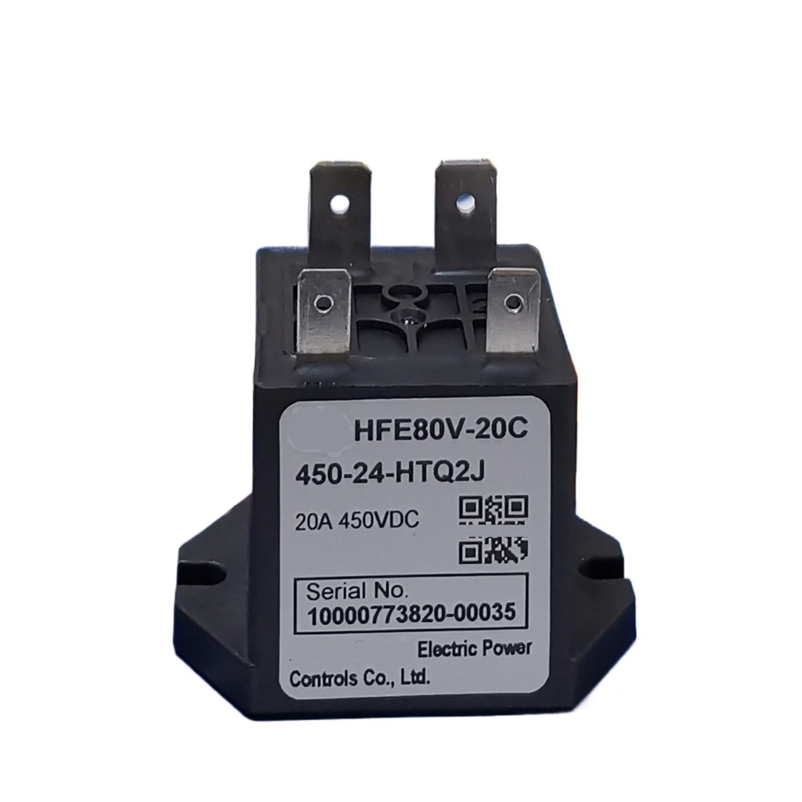 Relais HFE80V-20C contacteur CC haute tension pour sécuriser batterie 450V