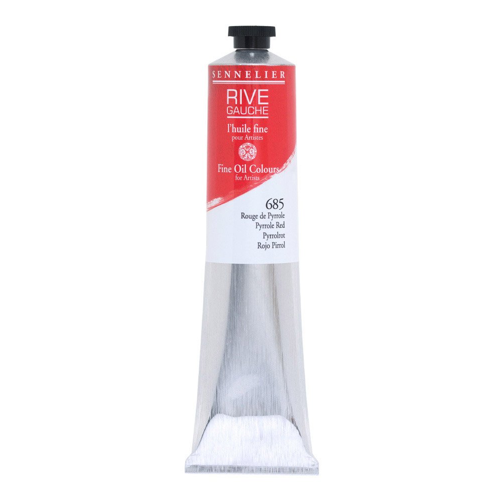 Sennelier Red : Rive Gauche : Oil Paint : 200Ml : Pyrrole