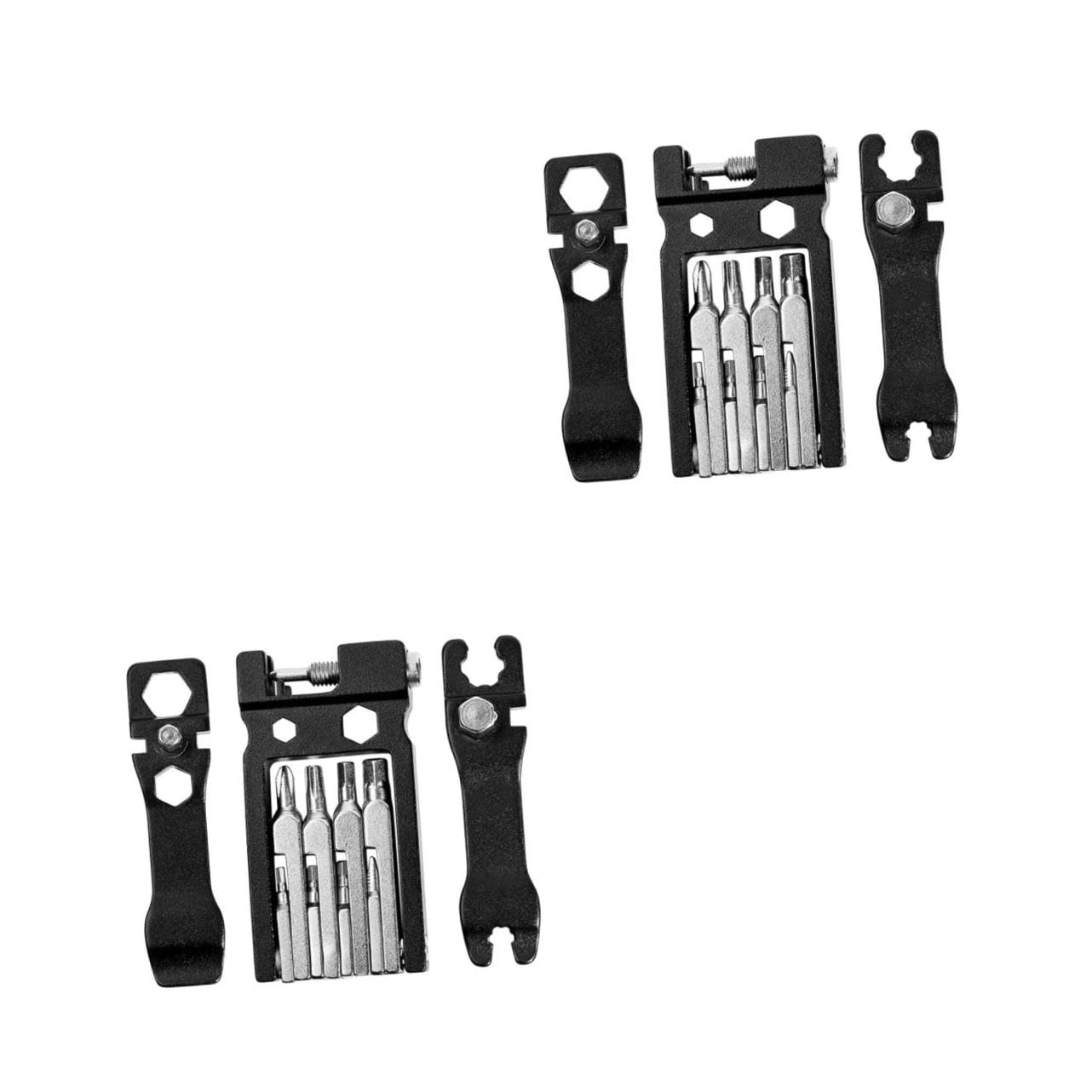 2 Pezzi Strumento Riparazione Bici Multi in Carbonio Design Kit Manutenzione Portatile per Altri Utensili e Facile Trasportare