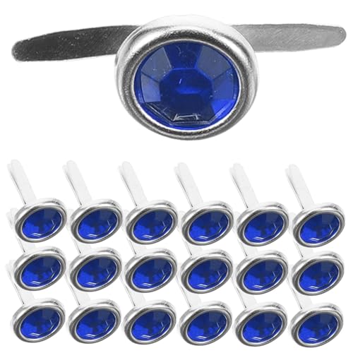 POPETPOP 100pcs Craft Brads for DIY Projects Large Round Metal Brads Paper Fasteners Unique Design for Scrapbooking