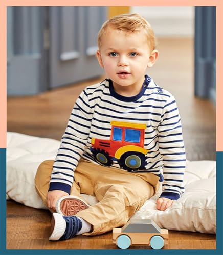 Boys Sweatshirts Casual Sweatshirts Cotton Sweatshirts Long Sleeve T-shirts Crew Neck Cartoon Tops for Boys-5824