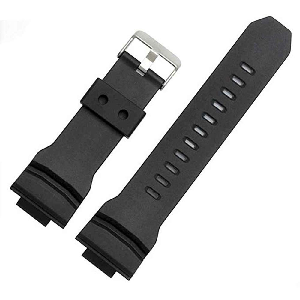 EwatchAccessories Black Polyurethane (PU) Rubber Watch Band Strap | Cofortable and Durable Material - 200 (B08DMVQDJW) Amazon Price History, Amazon Price Tracker