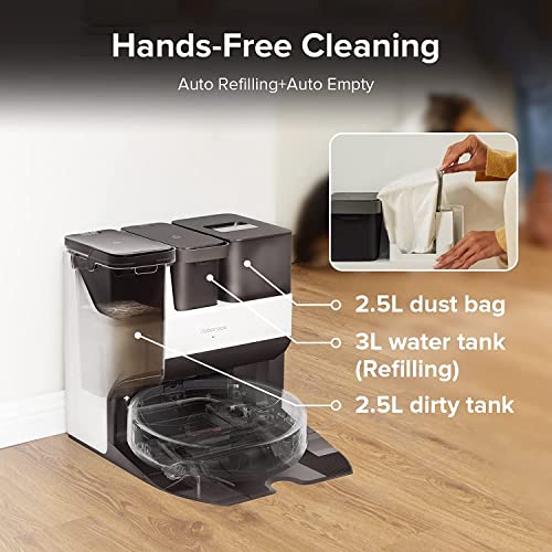 Roborock S7 Pro Ultra 5100Pa robotstofzuiger met zelfreinigend/zelfvullend/zelflozend/zelfreinigend dock, robotstofzuiger aangesloten via Alexa/APP 3D-mapping (upgrade van Roborock S7) - Image 6