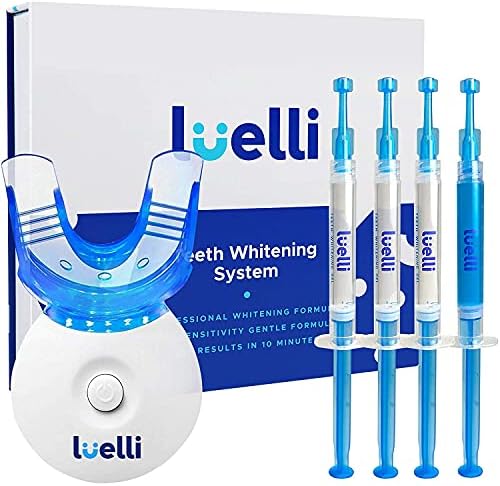 LUELLI Teeth Whitening Kit with LED Light, 35% Carbamide Peroxide, Teeth Whitening Gel, Helps to Remove Stains from Coffee, Smoking, Wines, Soda, Food, Home Dental Products for Sensitive Teeth