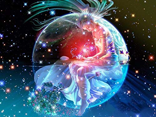 HLKJGS DIY 5D Diamond Painting Kits Konstellation Skorpion Karte nach Anzahl Kits Strass Stickerei Kreuzstich Kunst Handwerk Leinwand für Home Wanddekoration-40X50CM Cover