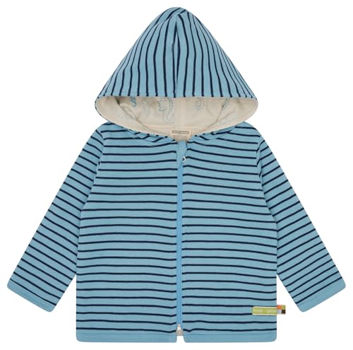 loud + proud Chaqueta unisex para niños, a rayas, de algodón orgánico, certificado GOTS, Air, 62-68