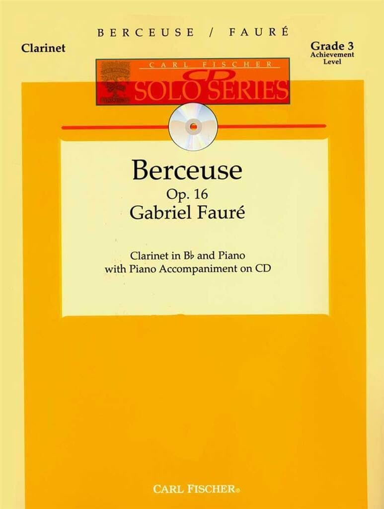 Berceuse clarinette +cd pour instaurer un rituel de coucher calme en musique