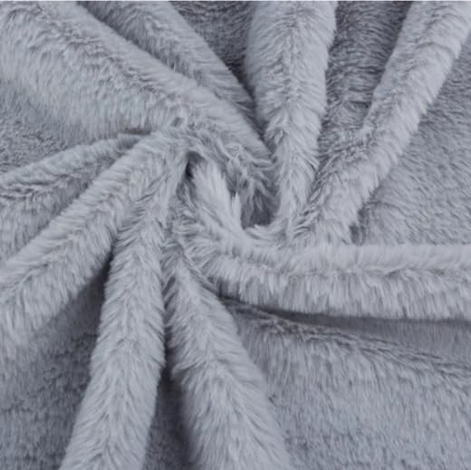 Soft Plush Faux Fur Fabric 3x5 Feet, Burgundy Red, Luxurious Shaggy Texture (Grey)-image-25