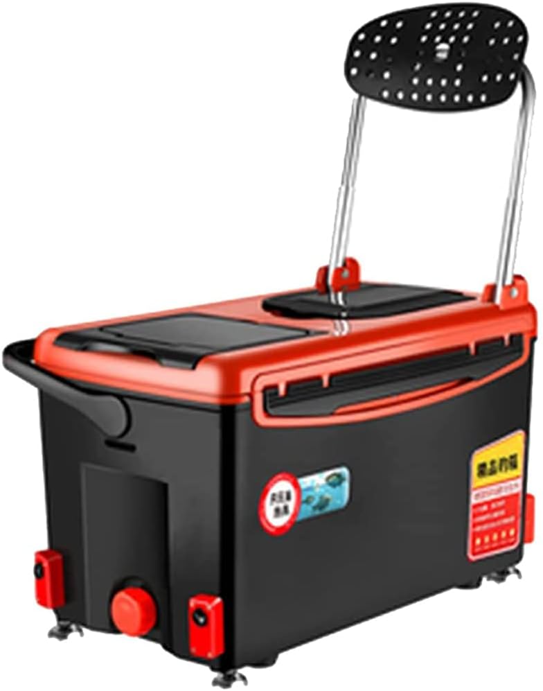 Fishing Box Waterproof Fishing Tackle Box Multi-Function Fishing Box Sitting Fishing Tackle Box 36L