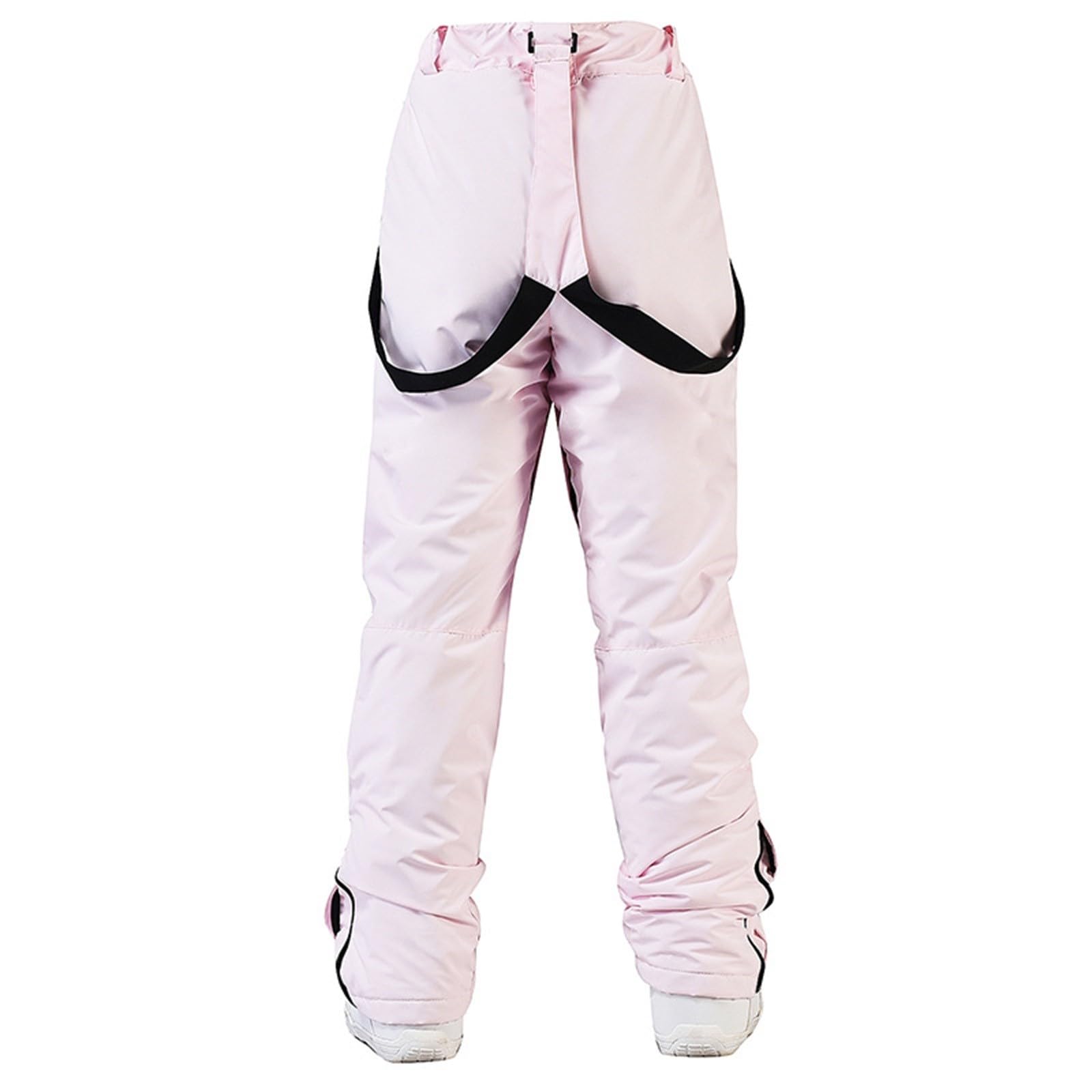 Générique Legging De Grossesse isolée pour Femme, Pantalon à Bretelles Couleur Unie Abdominale (Pink, XXXL)