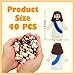 40 Pcs Mini Jesus Figurines in Bulk, Little Jesus Loves You Figures to Hide Tiny Action Figure for Crafts Pocket Seek Religious Gifts Christmas Stuffers Fillers Sunday School Baptism Christ Savior