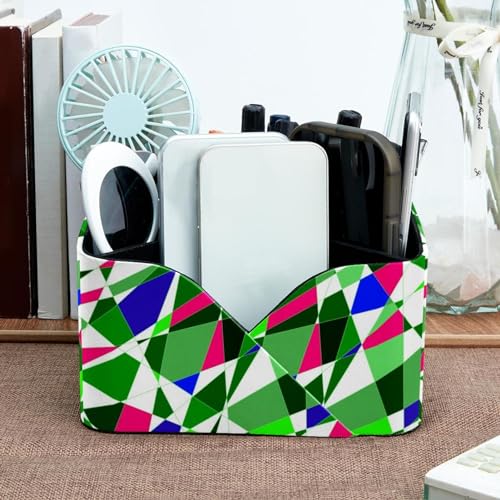 Boîte de rangement géométrique pour stylos et papeterie de bureau - 7