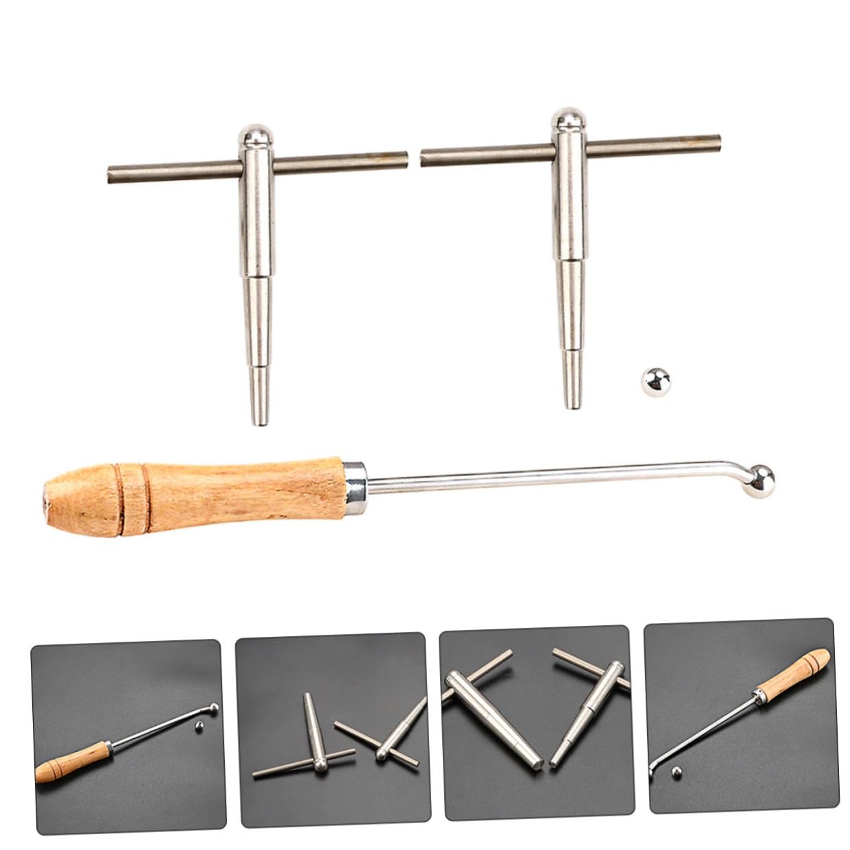 Trumpeten Reparaturset Holz metall Werkzeug Dellen Entferner Multifunktional für Blasinstrumente Trompete Posaune Wartung Zuhause Geeignet