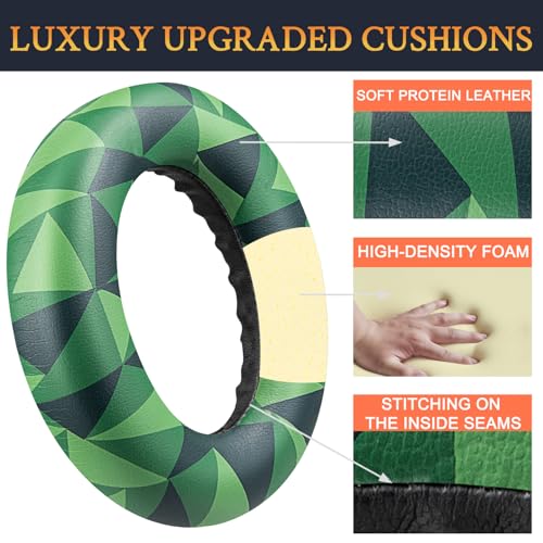 Image of SOULWIT Replacement Earpads for Bose QC Ultra /New QuietComfort Ultra(2nd Gen) Wireless Headphones, Ear Pads Cushions with Softer Protein Leather, High-Density Noise Isolation Foam - Jungle Green