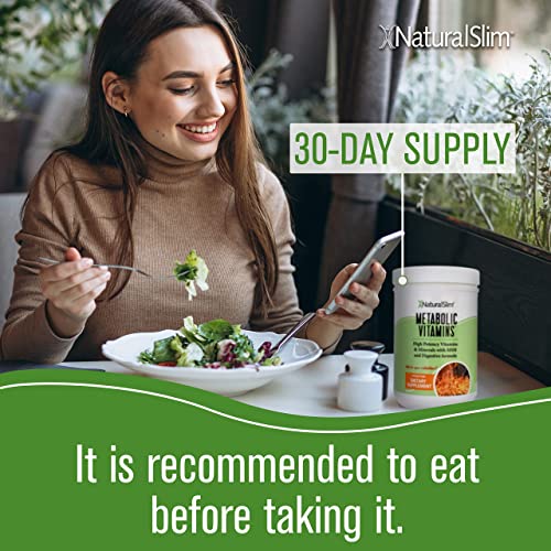 Naturalslim Metabolic Vitamins - Combination Of High Potency Multivitamins, Minerals, B Complex, Msm, & Digestive Formula Supplements For Men & Women - Energy & Metabolism Support - 3 Pack #TOP5