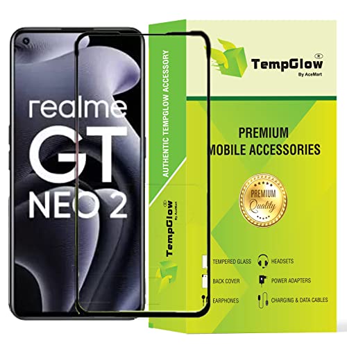 Image of Screen Protector for Realme GT Neo 2 5G (Black) Tempered Glass Edge-to-Edge 6D Screen Guard With Installation Kit