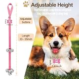 KEXIAVA 2 Stücke Türklingel für Hunde Klingel für Hundetraining Hunde Klingel tür Training Hundeklingel Touch Training Türglocken für Hunde Klingel Wenn Gassi Gehen (Rosa)