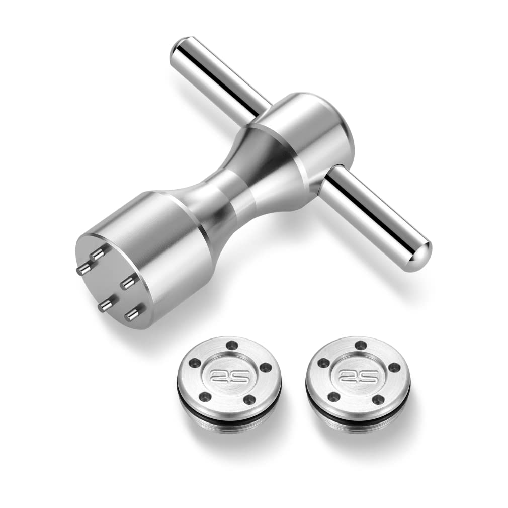 Roymade Girls Gray Or Silver Golf Putter Weights 2Pcs 5G/10G/15G/20G/25G/30G/35G/40G/45G With Wrench Kit Set Compatible With Titleist Scotty Cameron Putter Golf Accessory (2Pcs 25G+Wrench)