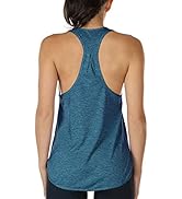 icyzone Workout Tank Tops for Women - Athletic Yoga Tops, Racerback Running Tank Top