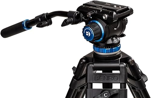 Vista 13 de Benro A673TM - Trípode de vídeo de aluminio de doble etapa S8PRO Head - Cuenco de 2.953 in, secciones de 3 patas, bloqueo de palanca giratoria