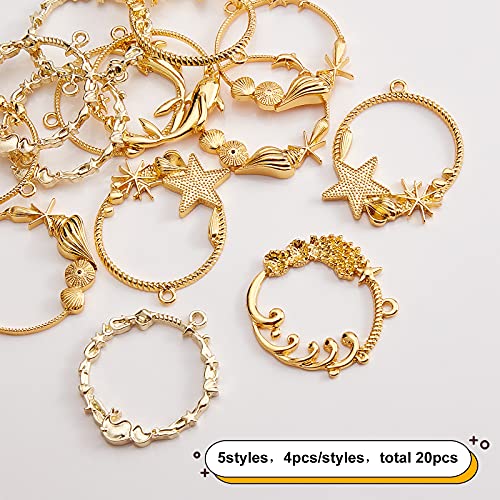 Charms OLYCRAFT Open Bezel Styles Mixtes pour Vos Bijoux DIY - 4