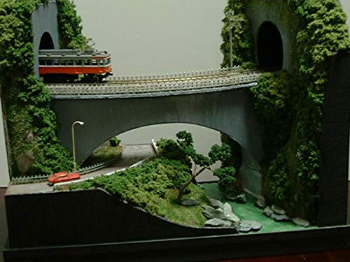 ゆめレール 日本の鉄道風景ジオラマミニ トンネル、大ア－チ鉄橋