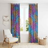 Trade Star - Cortinas con diseño de Mandala India, Cortinas de Estilo Bohemio,...