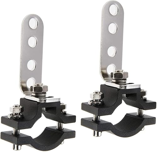Miniatura 6 de KANGIKX Soporte de barra de luz para motocicleta, soporte de montaje de bicicleta de motocicleta de 1.2 pulgadas, abrazadera de soporte de barra de