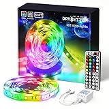 DAYBETTER (2rd Gen) SMD 5050 Remote Control Led Strip Lights 50ft Color Changing with 44Keys Remote...