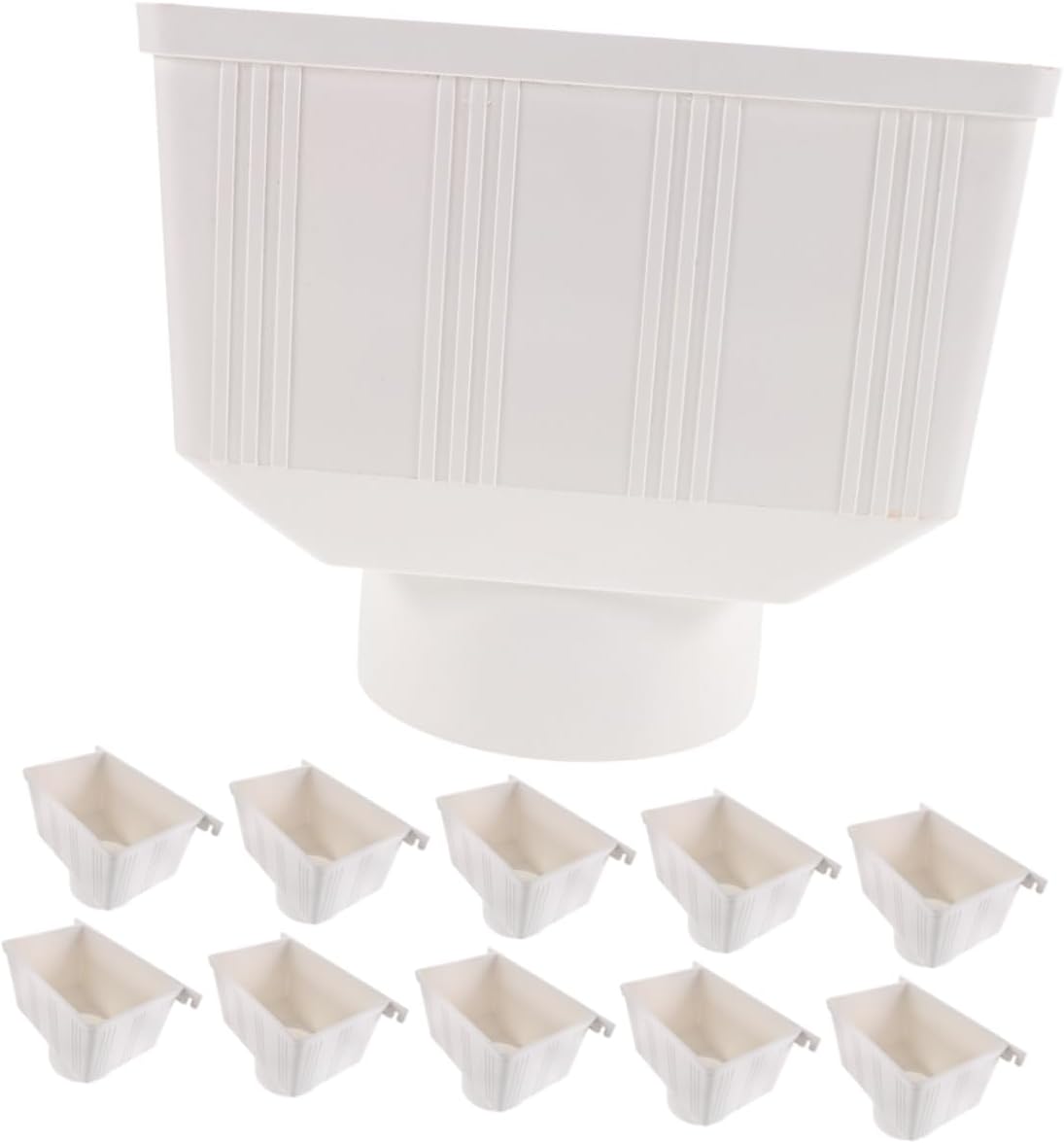 Downspout Drainage Connector for Rainwater Collection Efficient PVC Gutter Diverter Easy to Install Rain Barrel Accessory Compatible Standard Downspouts