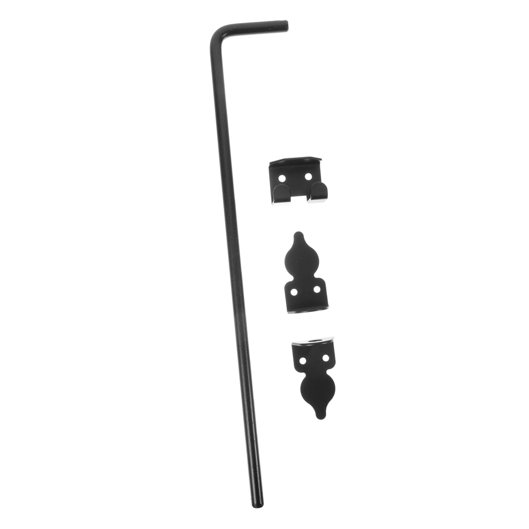 Pestillo de Puerta de Hierro Negro para Grandes Puertas y Portones