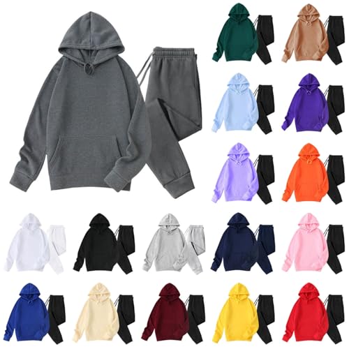 Sweatsuits Women 2 Piece Outfit 2025 Fall Lounge Hoodie Sweatpants Set Comfy Jogger Tracksuits Matching Sets