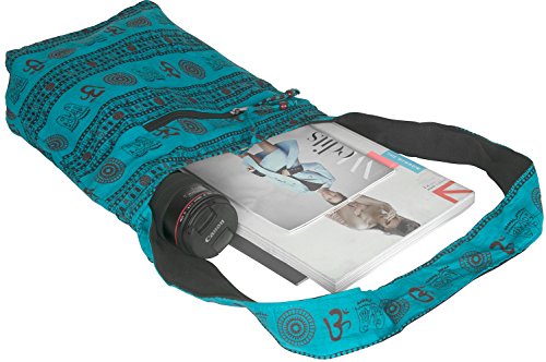 Blue Patchwork Handmade Crossbody Large Hobo Shoulder Bag Hippie Boho Fashion Everyday Casual Unique 5