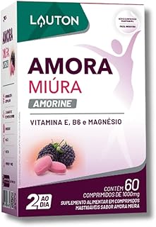 Amora Miúra Amorine 60 Cápsulas 1000mg Natural (Cápsula Mástigavel)