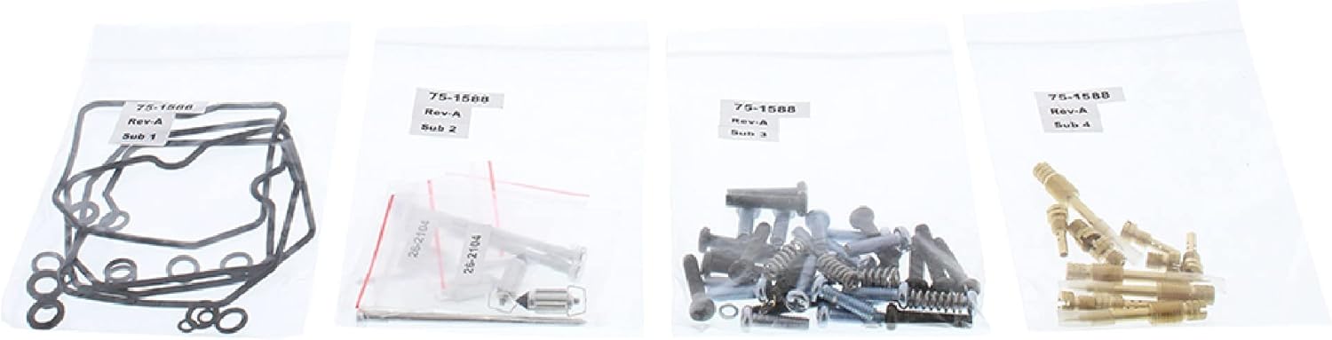 All Balls Racing 26-1690 Carburetor Rebuild Kit Compatible with/Replacement For Kawasaki GPZ 1100 (ZX 1100E) 1995-1997