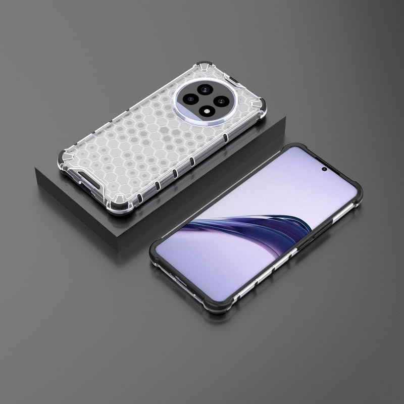 Image of Plastic Bumper Back Case Cover for Realme 13 Pro 5G / Realme 13 Pro Plus 5G (Transparent)