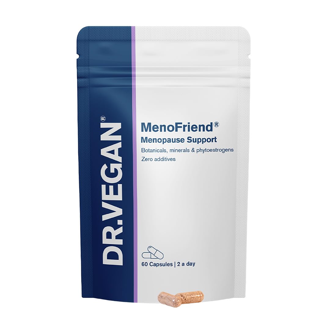 DR.VEGAN MenoFriend | Menopause Supplement | Botanicals, Minerals and Phytoestrogens | 60 Vegan Capsules | Two-A-Day | Menopause Support
