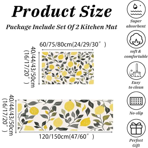 Tapis de cuisine devant évier pour une ambiance jaune clair et douce - 3