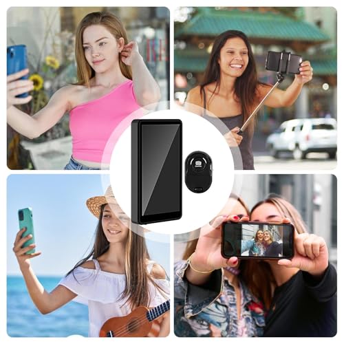 Pantalla espejo para vlog sin latencia con mando a distancia para cámara de smartphone 5