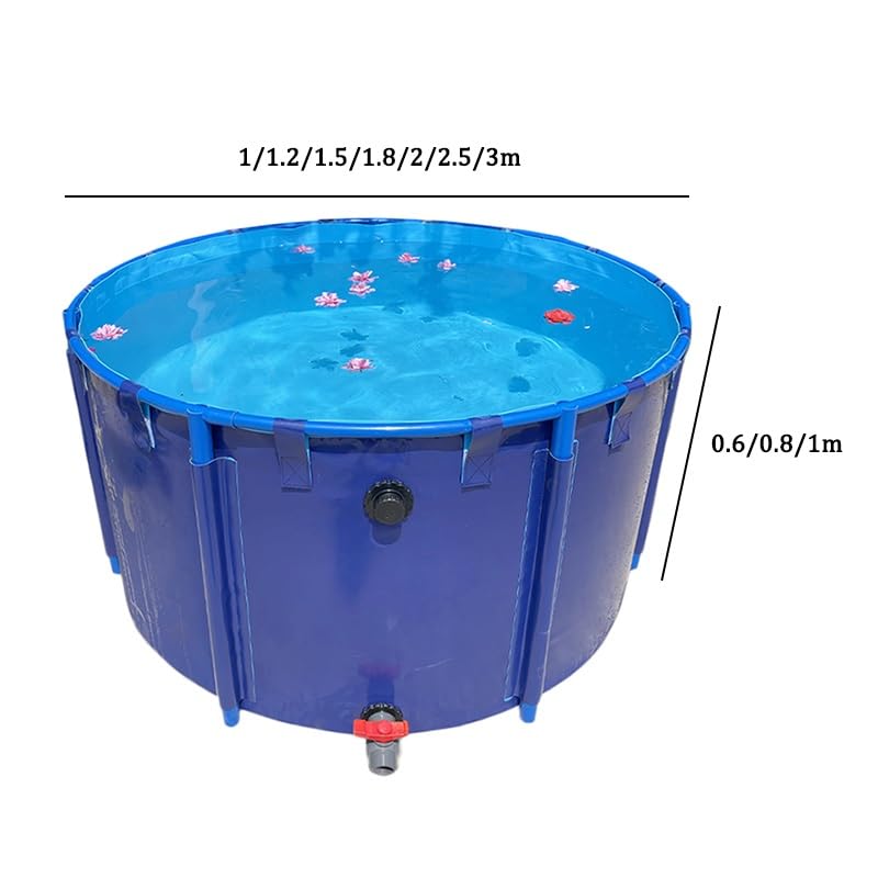 Stagno all'aperto del pesce del PVC sopra lo stagno del circo del terreno per il carro armato di irrigazione del bacino idrico di stoccaggio dell'acqua di Koi 1.2x1.2x0.6m e installazione facile