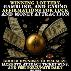 Winning Lottery, Gambling, and Casino Affirmations for Luck and Money Attraction Audiolibro Por Miles Golden arte de portada