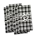 #1 Men’s Handkerchief Hankie 6 pc Set Plaid Soft, Durable, Absorbent Organic Bamboo