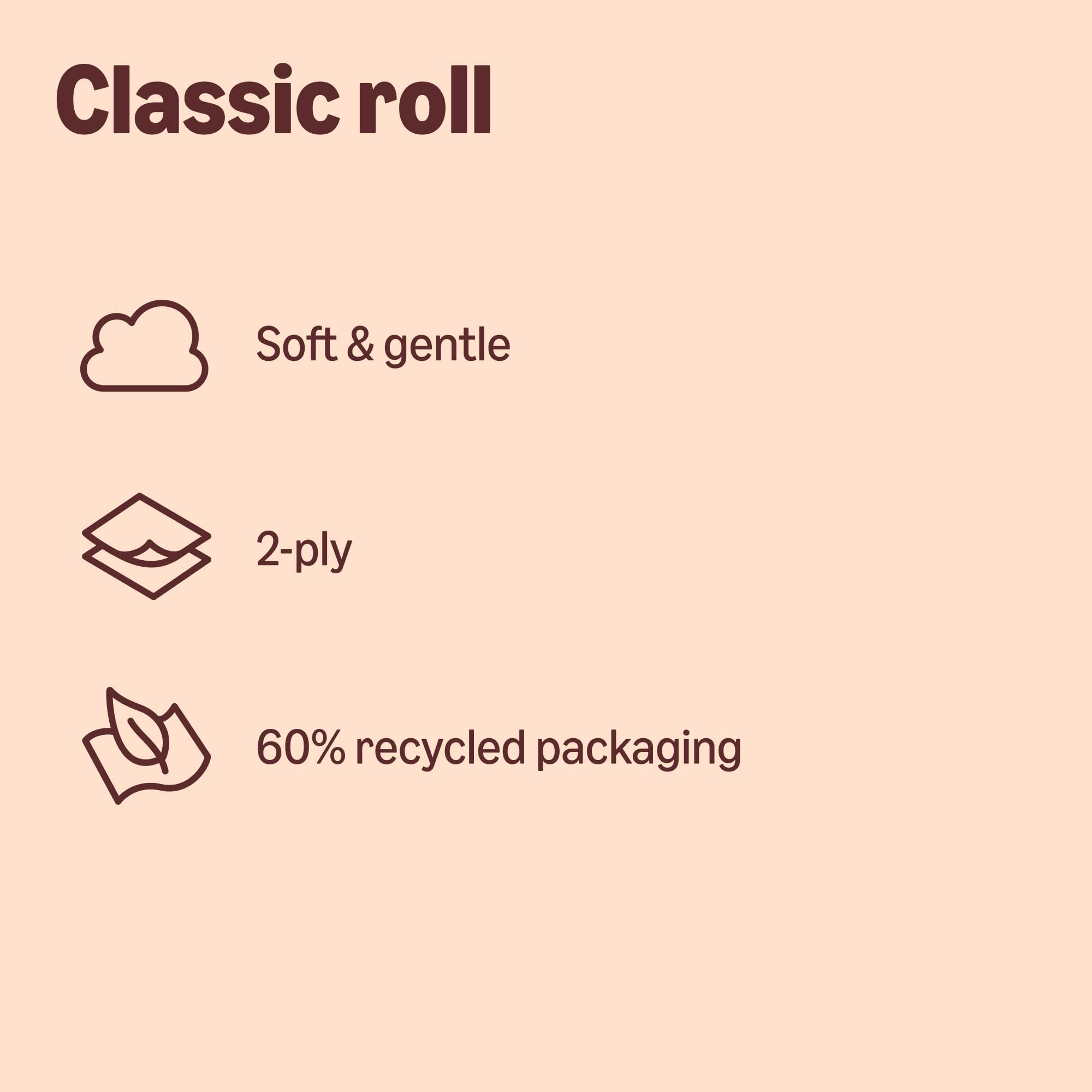 Our Essentials by Amazon Toilet Tissue Classic Roll, 2-ply, 24 Rolls (1 Pack of 24), 200 Sheets per Roll — view 4