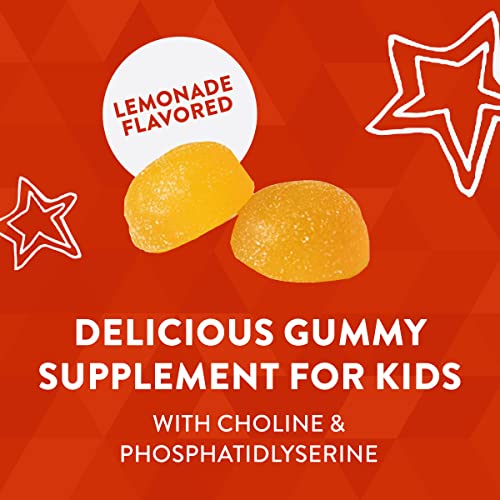 Nature’s Way Kids Brain Builder, Supports Healthy Brain Function*, Lemonade Flavored, 60 Vegetarian Gummies #TOP1