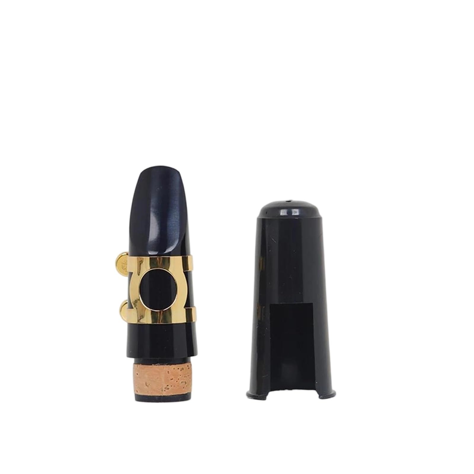 Clarinete De Ébano Bb 17 Llave Chapada En Oro Rendimiento Con Cinturón Trasero Guantes Silbato