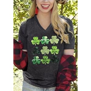 Stpatrickstshirtsforwomenirishshamrockgraphicblousestshirtsshortsleevevneckstpattysdayteestops Urban Country Home Decor St patricks t shirts for women irish shamrock graphic blouses t shirts short sleeve v neck st pattys day tees tops urban country home decor